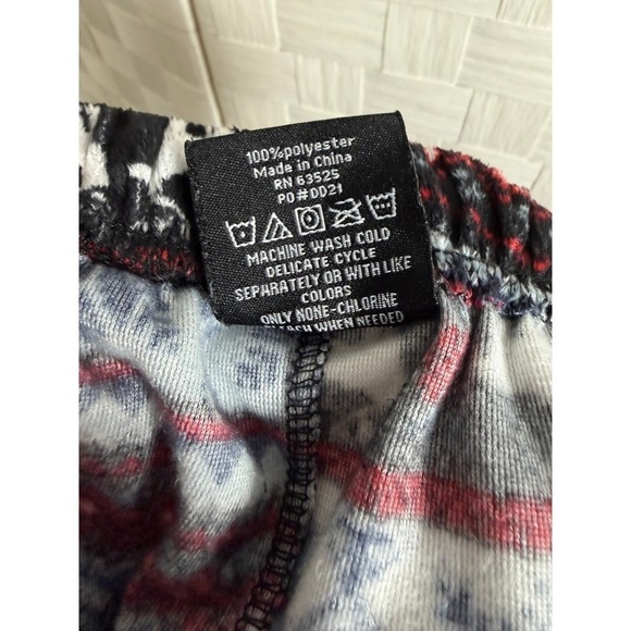 North 15 Mens Flannel Pajama Pants Lounge Sleepwear Size M Fair Isle Reindeer - Picture 4 of 5